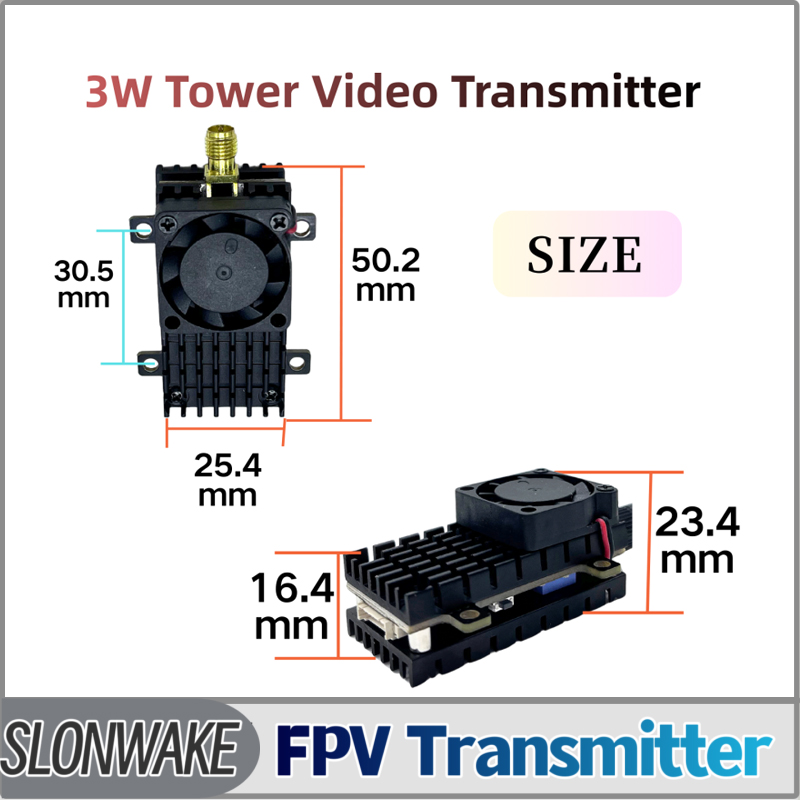 Drone Rc Controller And Receiver - SLONWAKE 5.8G 3000mW Simulation VTX FPV