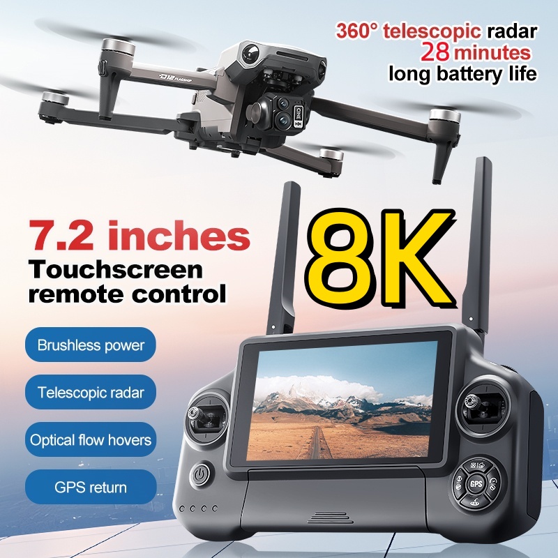8K 3 Axis Gimbal Brushless 7.2 - Drone Rc Gps ulasan dan harga