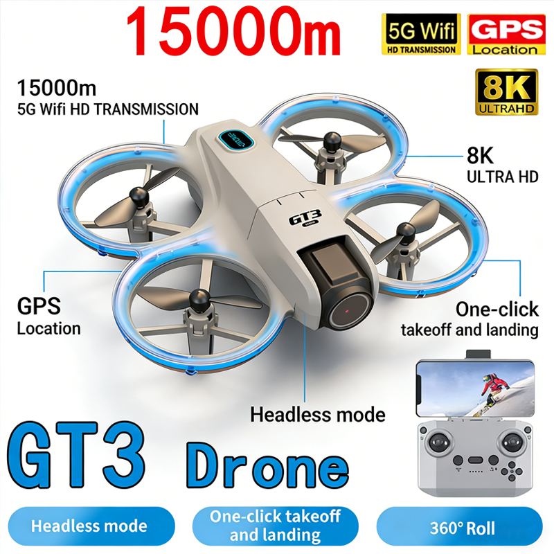 New GT3 MAX Drone 8K HD Aerial - Drone Pro Rc Ufo ulasan dan harga