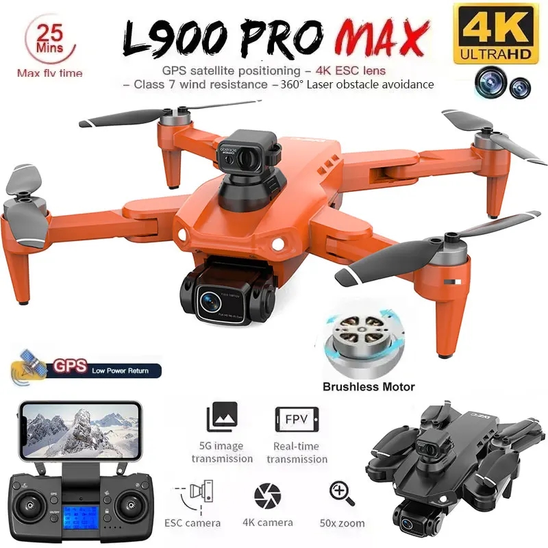 L900 Pro MAX GPS Drone 4K Prof - Drone Rc Gps ulasan dan harga