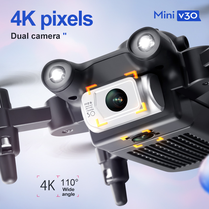 Mini V30 WiFi FPV Drone With 4 - Drone Pro Rc Ufo ulasan dan harga