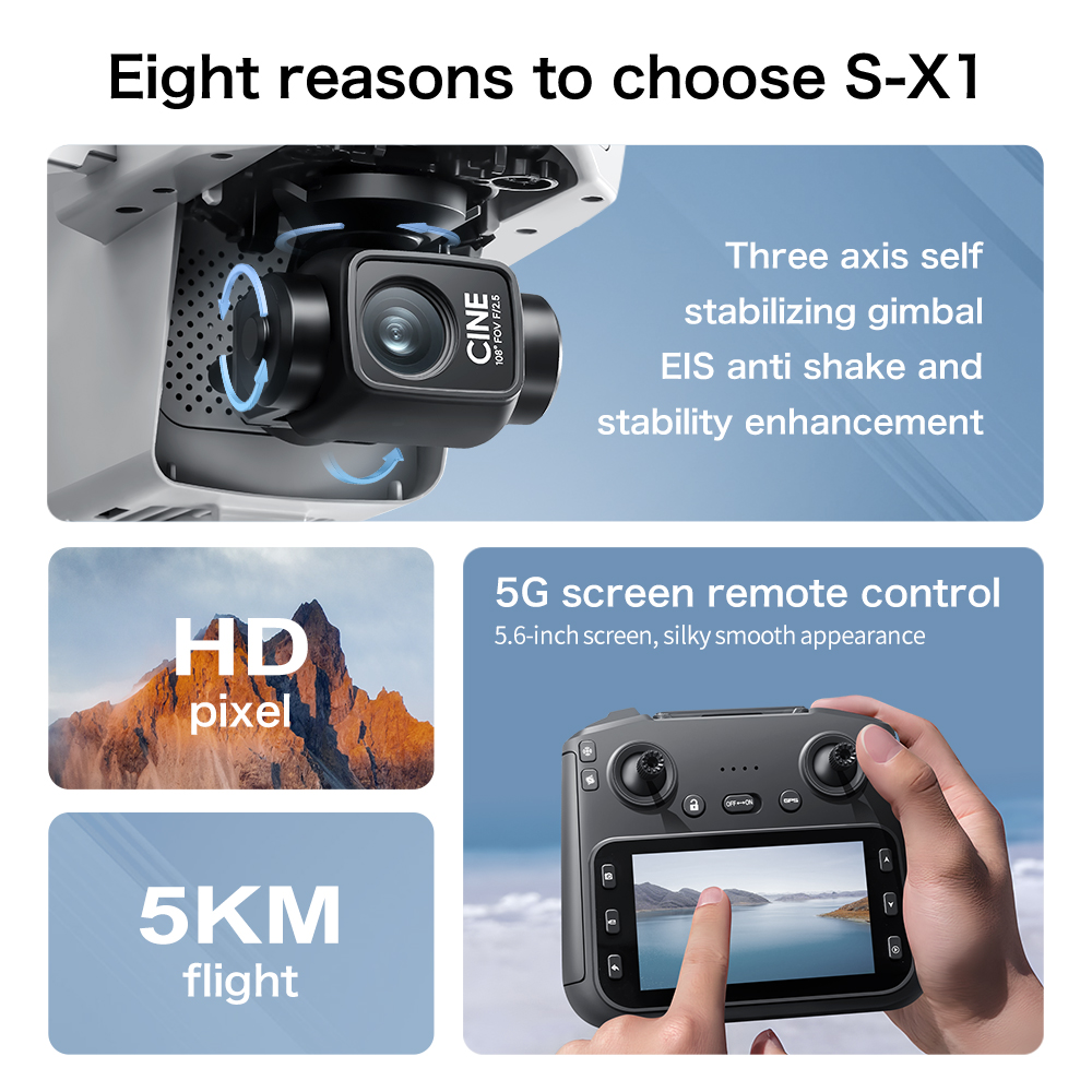 S-X1 Mini Drone 8K Professiona - Drone X1 Rc ulasan dan harga
