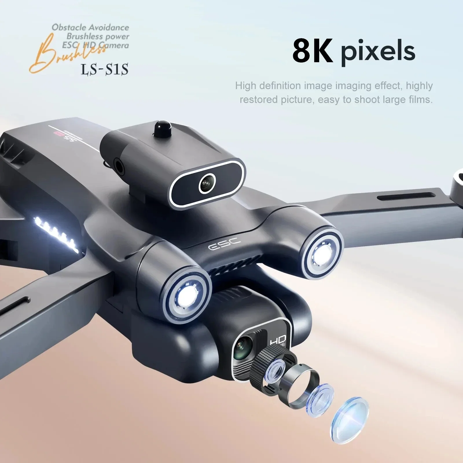 New S1S 5G GPS Drone Camera 8K - Drone Rc Gps ulasan dan harga