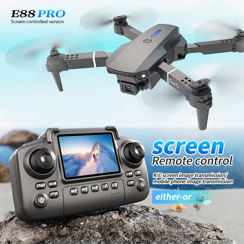Professional E88 PRO Drone wit - Drone Rc Harness ulasan dan harga