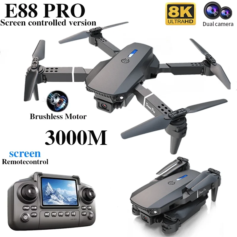 Professional E88 PRO Drone wit - Drone Rc Harness ulasan dan harga