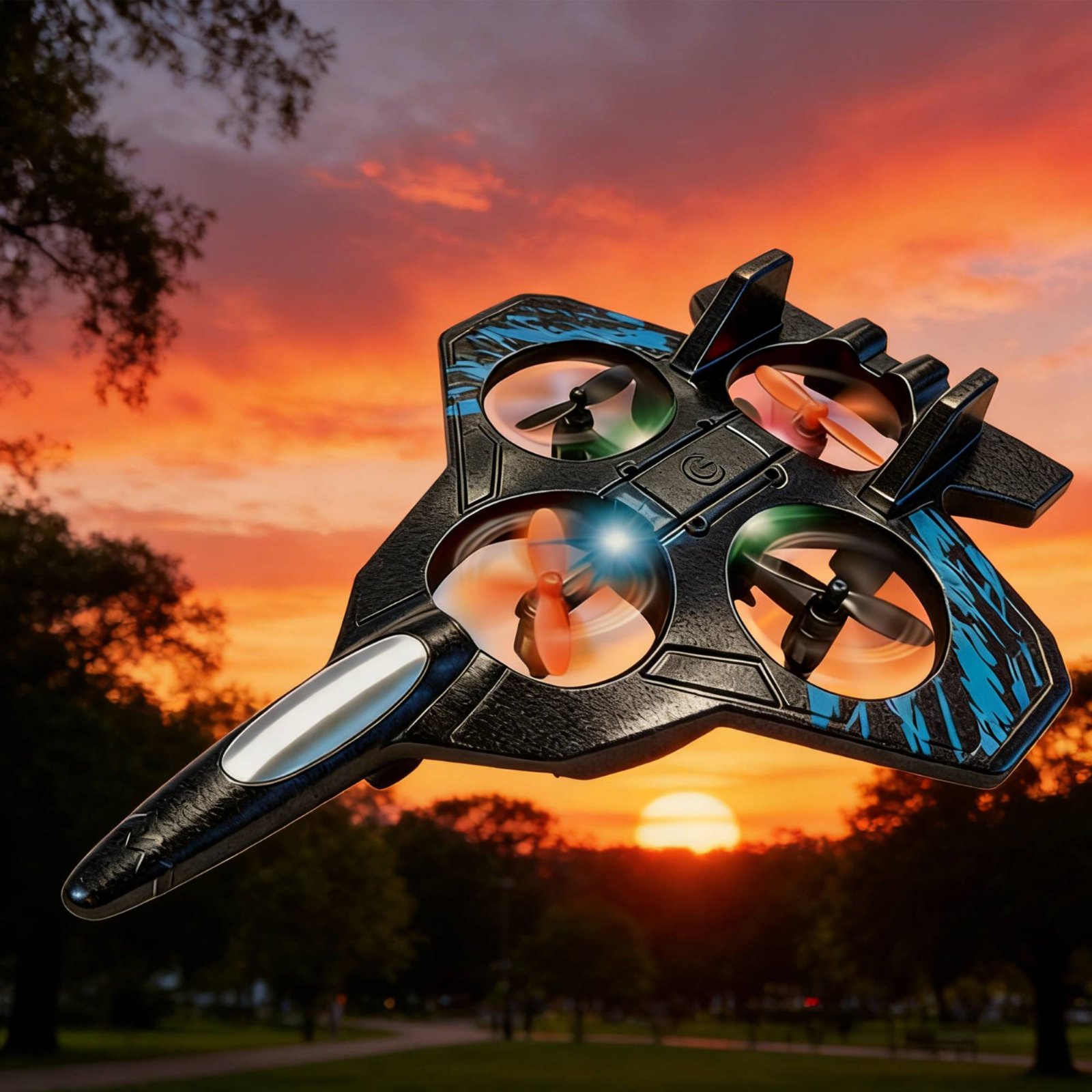Acrobatic Drone Drop Resistant - Drone Rc Fighter Jet ulasan dan harga