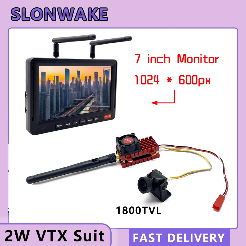 SLONWAKE 5.8G 2W VTX FPV 1800T - Drone Rc Harness ulasan dan harga