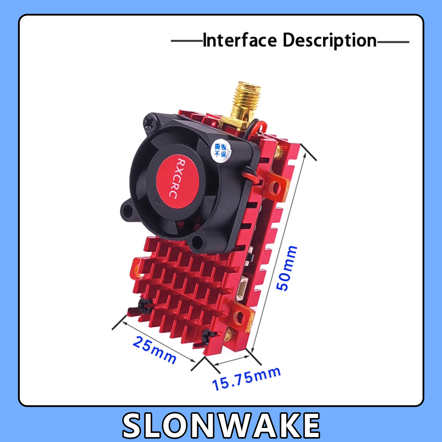 SLONWAKE 5.8G 2W VTX FPV 1800T - Drone Rc Harness ulasan dan harga