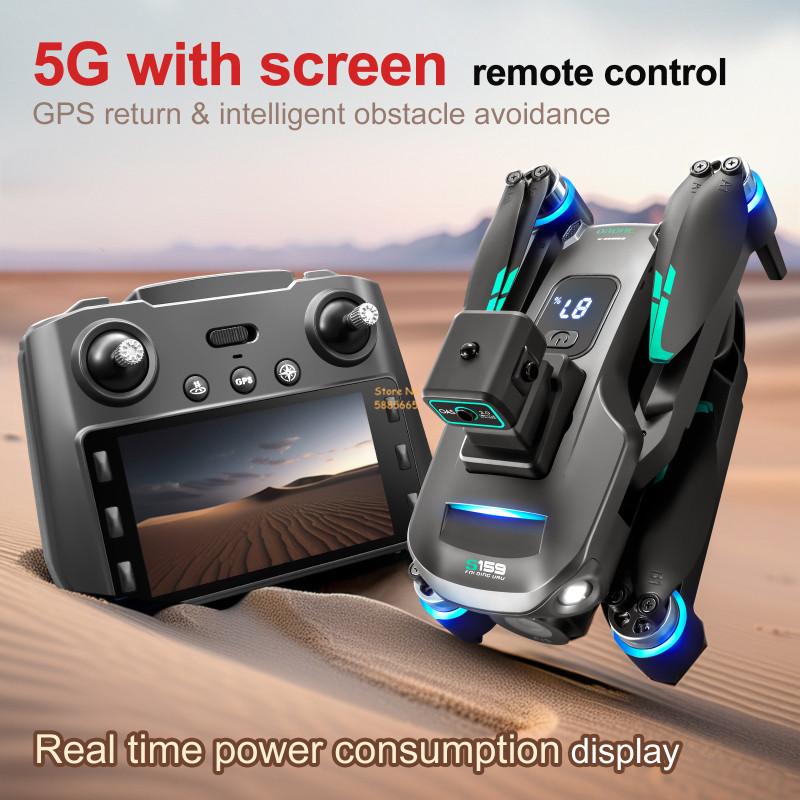 8K Dual Camera 5G WIFI FPV Rem - Drone Rc Harness ulasan dan harga