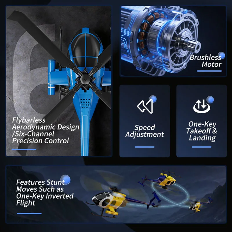2026 New RC Helicopter MD500   - Drone Rc Fighter Jet ulasan dan harga
