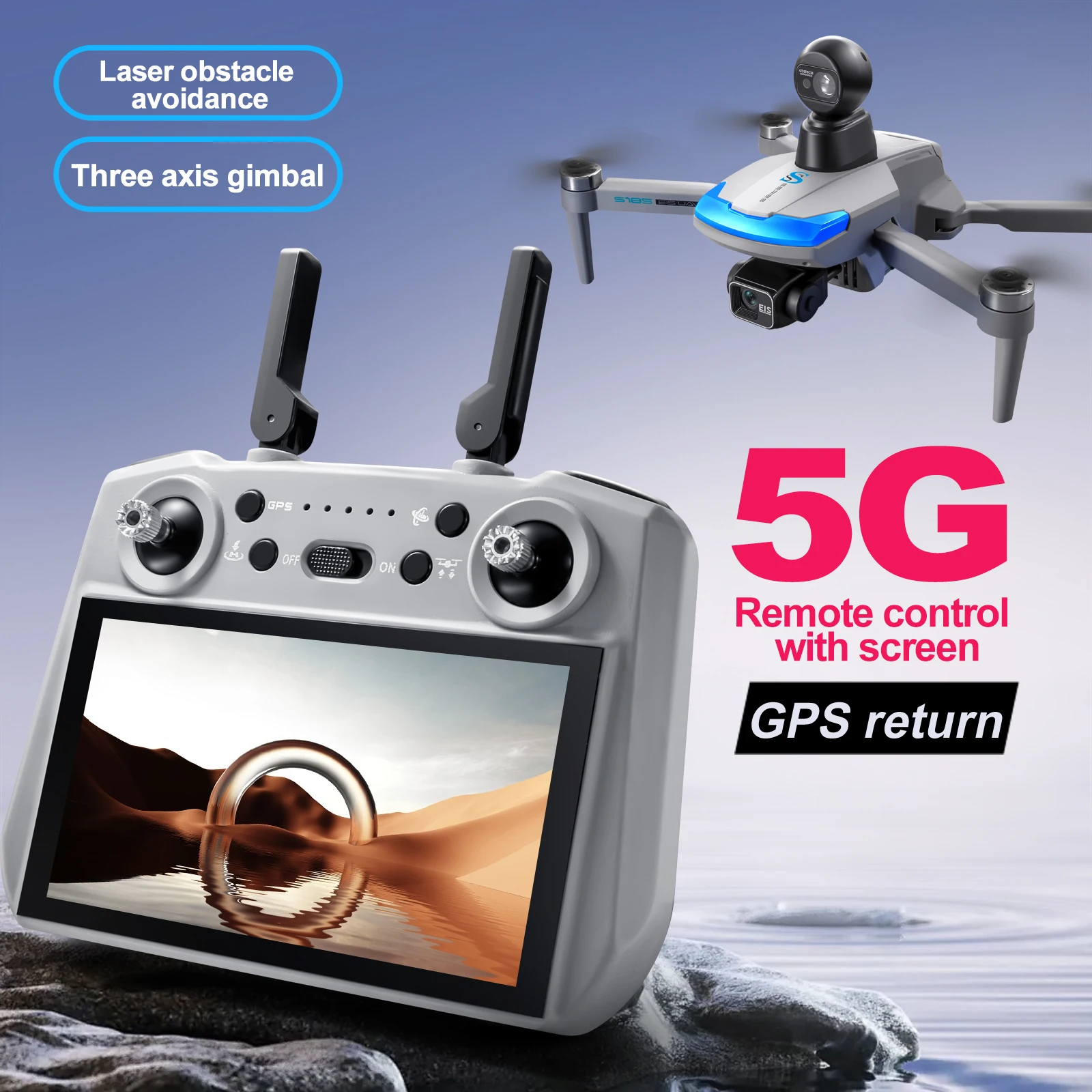 S185 Professional Drone 2.7K H - Drone Rc Harness ulasan dan harga