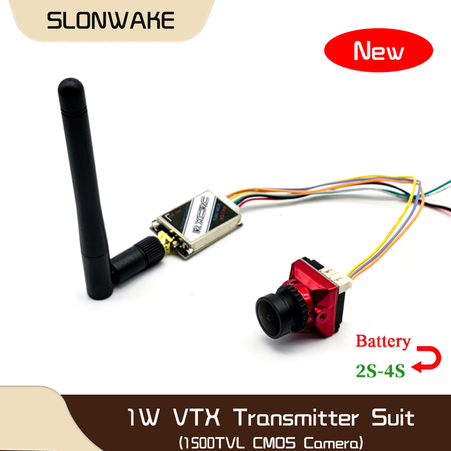 SLONWAKE  5.8G 48CH 1W VTX 100 - Drone Rc Controller And Receiver ulasan dan harga