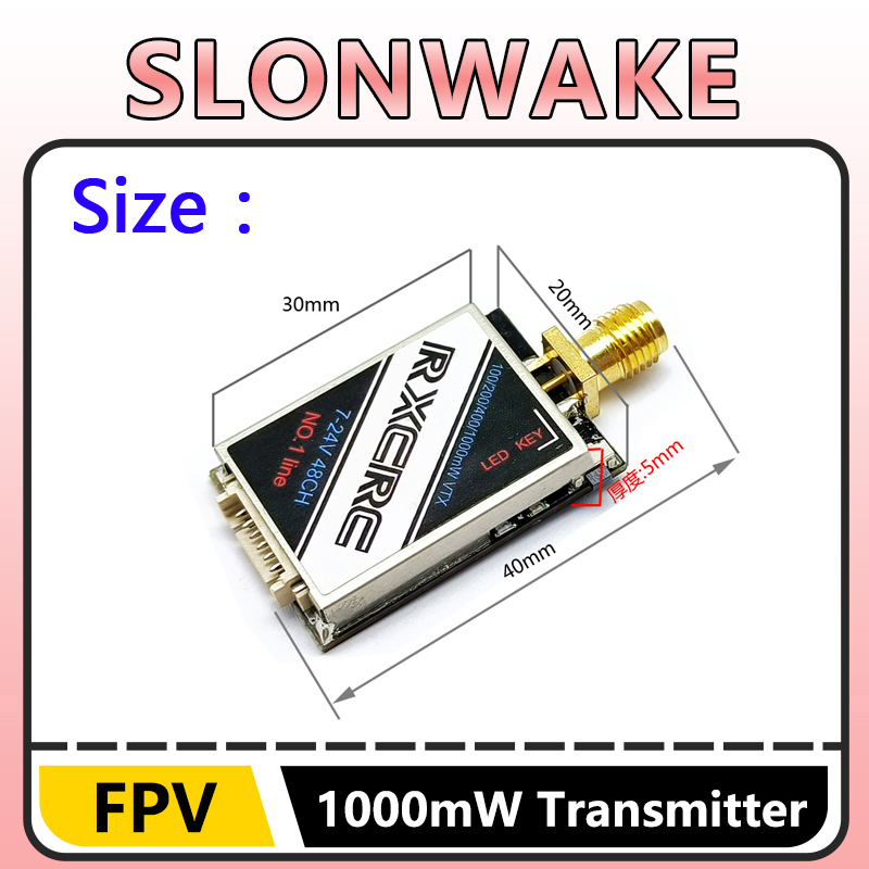 SLONWAKE  5.8G 48CH 1W VTX 100 - Drone Rc Controller And Receiver ulasan dan harga