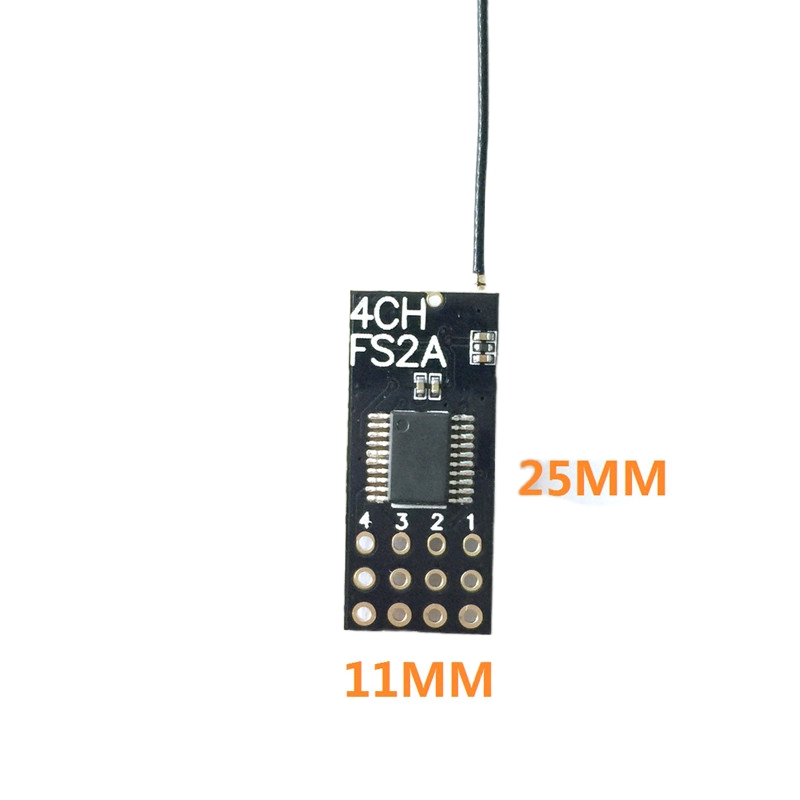 Flysky FS2A Mini Receiver 4CH  - Drone Rc Controller And Receiver ulasan dan harga
