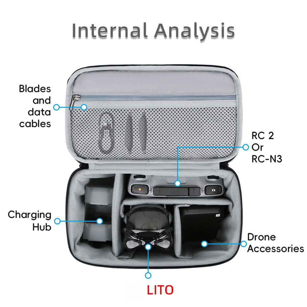 Carrying Case for DJI Lito X1  - Drone X1 Rc ulasan dan harga