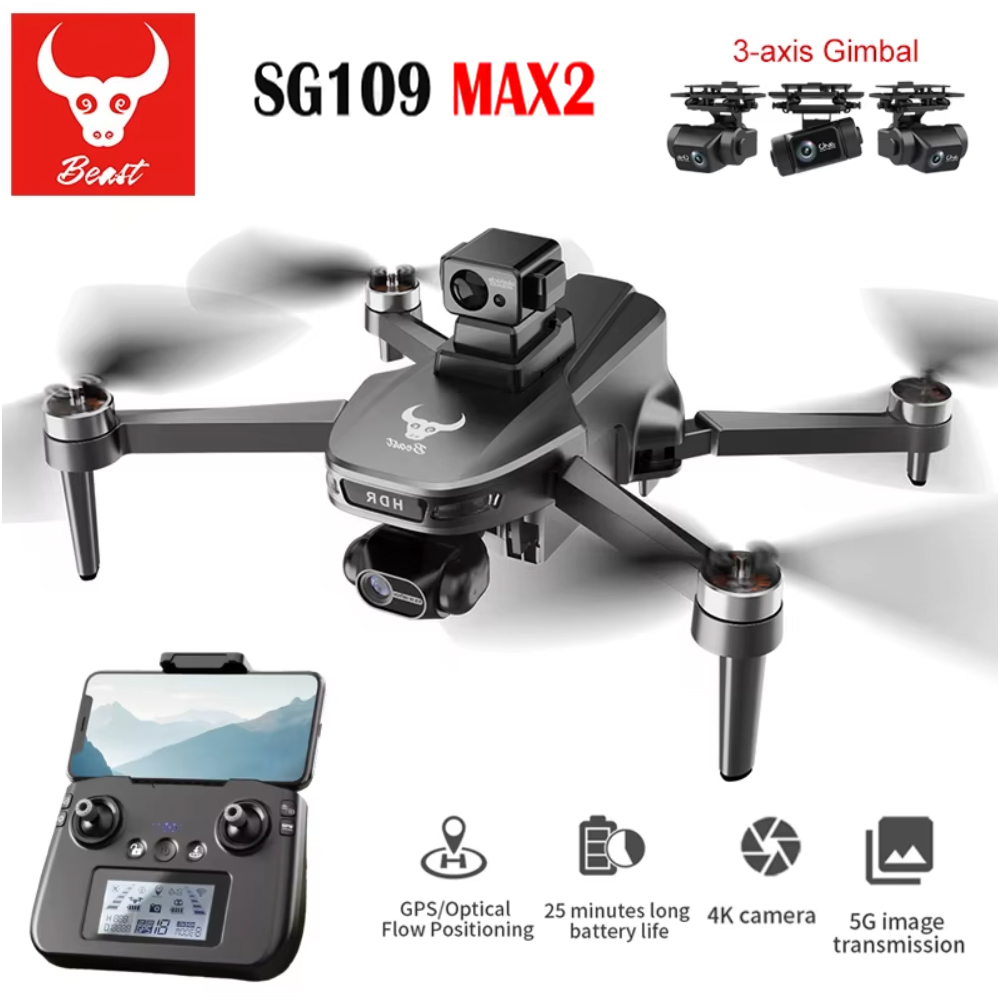SG109 MAX2 Professional FPV 8K - Drone Rc Gps ulasan dan harga