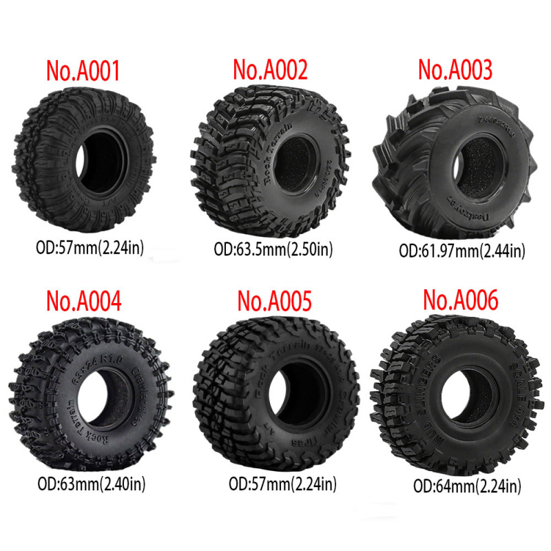 4PCS 1.0inch 57-67mm RC Crawle - Rc Rock Crawler ulasan dan harga