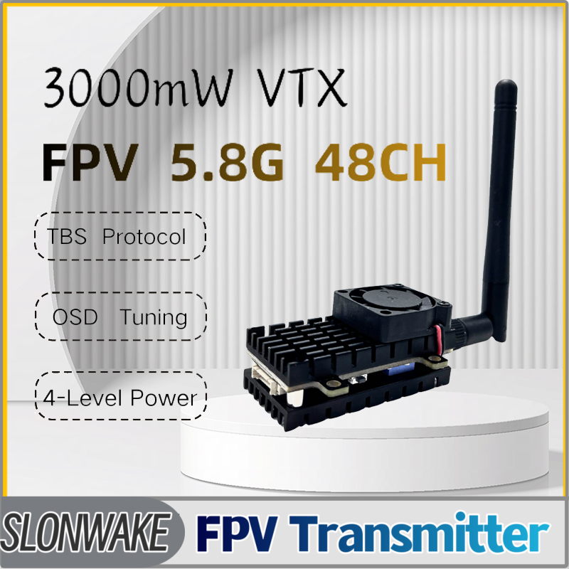 SLONWAKE 5.8G 3000mW Simulatio - Drone Rc Controller And Receiver ulasan dan harga