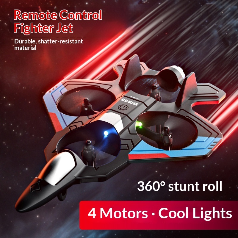 New V50 Glider Flying Helicopt - Drone Rc Fighter Jet ulasan dan harga