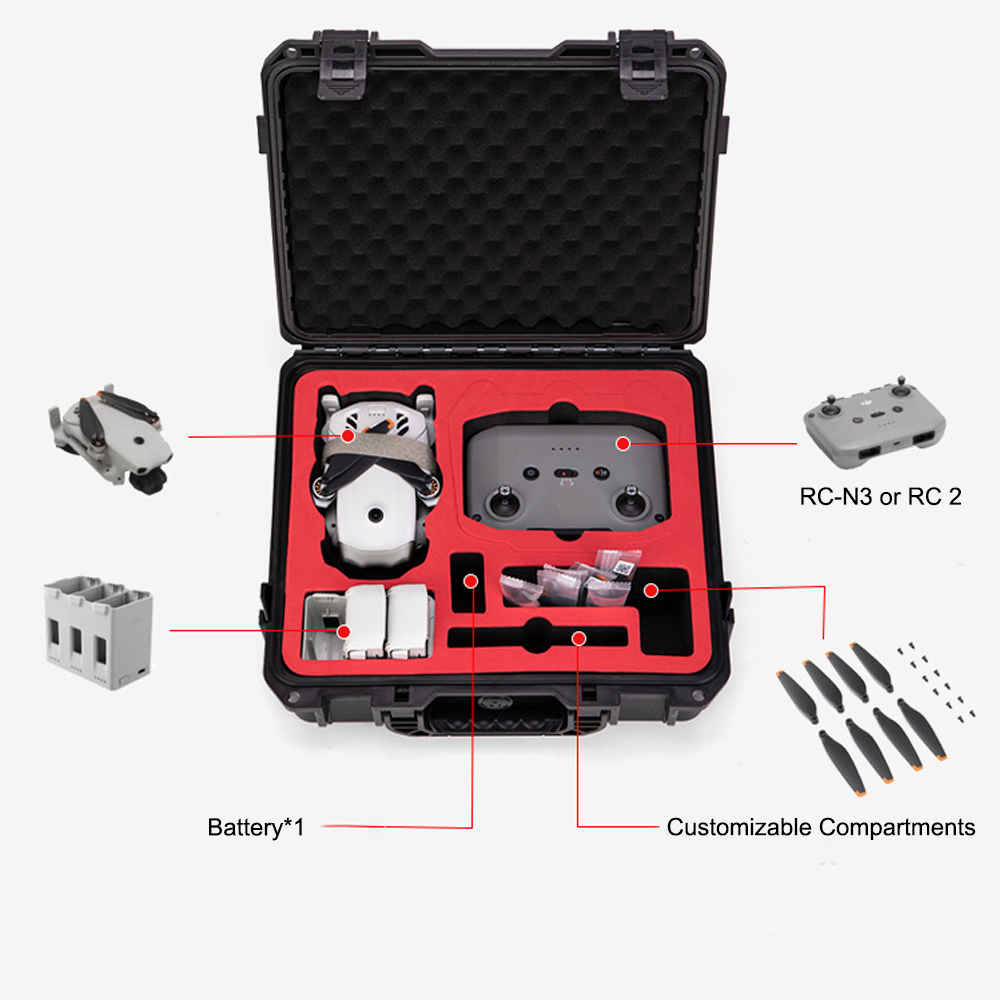 Waterproof Hard Carrying Case  - Drone X1 Rc ulasan dan harga
